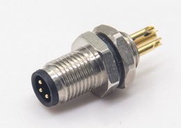 螺纹接头M5航空插座3pin焊线式防水板前安装阿联酋vs丹麦亚盘