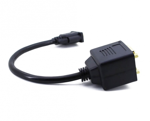 VGA线公头转母头一拖二D-Sub阿联酋vs丹麦亚盘
直式15芯分频器线