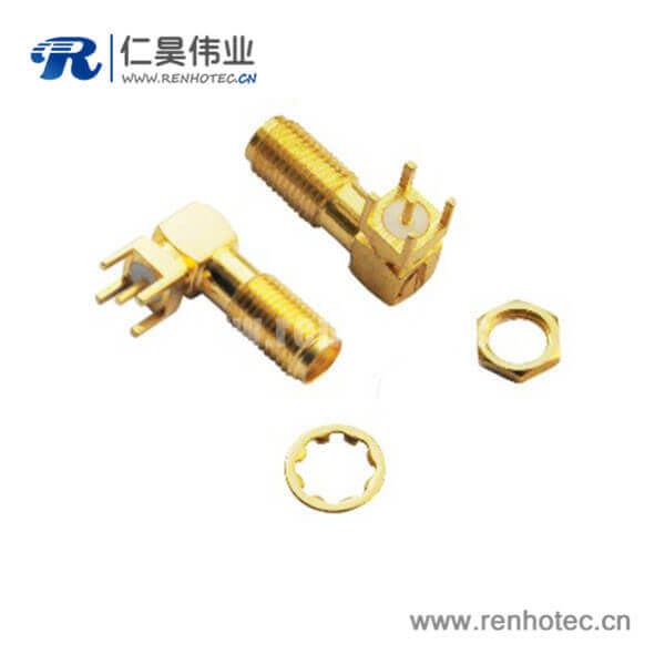 sma射频阿联酋vs丹麦亚盘
镀金母头弯式PCB板端