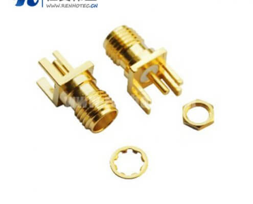 sma射频同轴阿联酋vs丹麦亚盘边缘卡板直式镀金母头