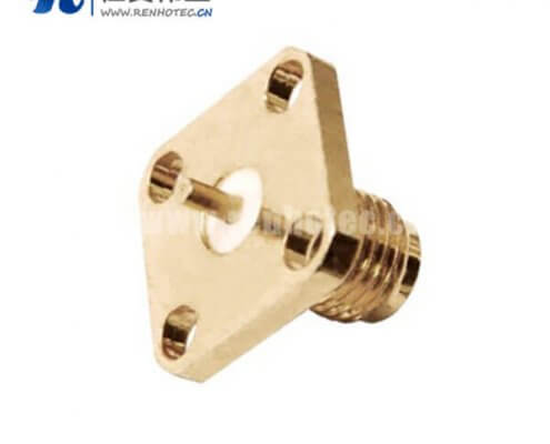 4孔母头面板安装直式同轴阿联酋vs丹麦亚盘sma法兰盘