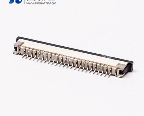 1.0mm间距 fpc座直式焊接抽屉式下接触阿联酋vs丹麦亚盘2.5H