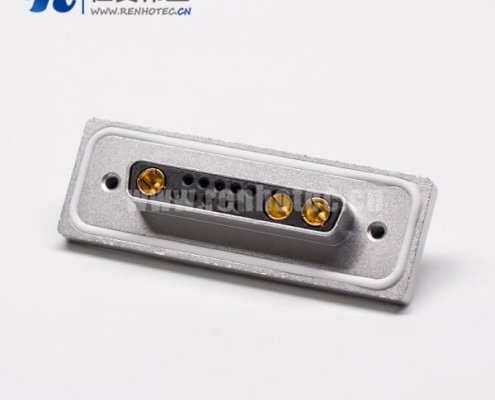 db大电流阿联酋vs丹麦亚盘母头弯式13w3插孔接PCB板