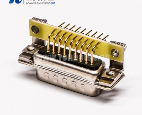 db26三排公头弯式金属支架铆锁插孔接PCB板式高密度阿联酋vs丹麦亚盘