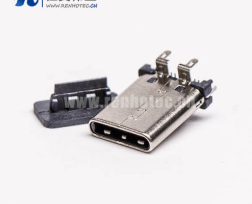 type c 公头直立式SMT贴板插板