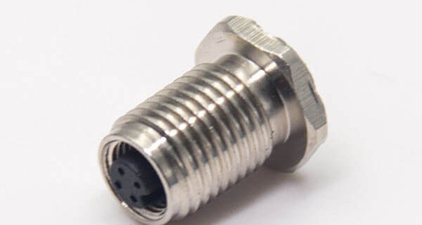 M5防水接头航空插座母头直式防水带螺纹后锁板阿联酋vs丹麦亚盘