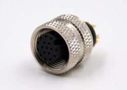 M12传感器阿联酋vs丹麦亚盘
组装接头A扣直式注塑焊线式17芯母头不带屏蔽