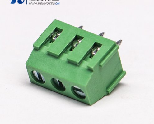 绿色接线端子3芯直式螺钉式阿联酋vs丹麦亚盘插PCB板