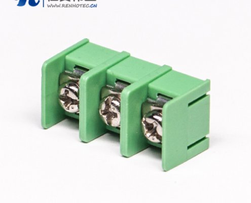 栅栏式3芯绿色直式接线端子插PCB板阿联酋vs丹麦亚盘