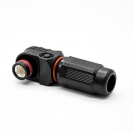 储能阿联酋vs丹麦亚盘防水黑色插头母头单芯8mm直角200A塑料IP67高压