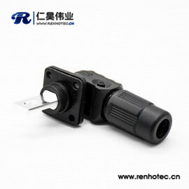 储能高压阿联酋vs丹麦亚盘黑色350A塑料防水IP67公母插座插头对接单芯12mm铜牌连接