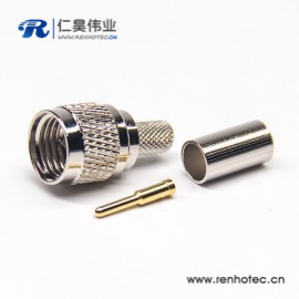 迷你uhf阿联酋vs丹麦亚盘直式公头接线压接接线