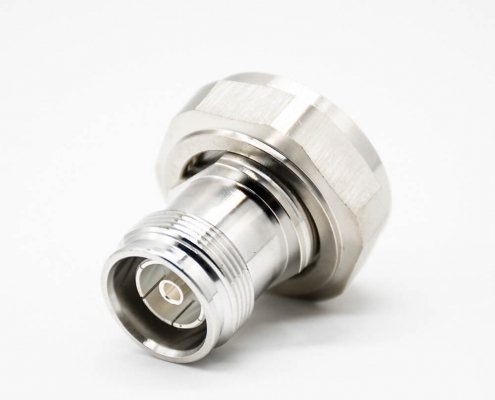 DIN型转接头直式DIN7-16公转4.3/10公头RF转接头镀镍阿联酋vs丹麦亚盘