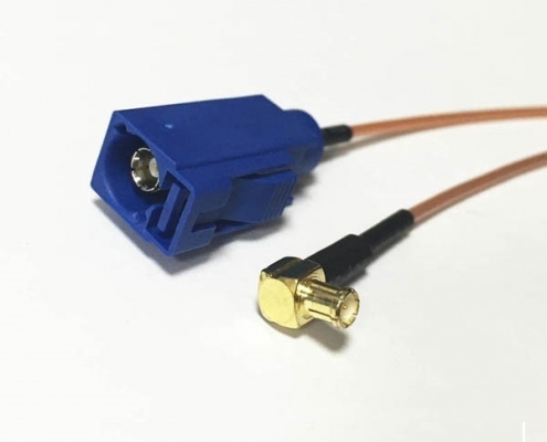 车载Fakra C型母头转MCX公头RG178组装线材