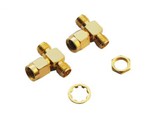 T型转接头阿联酋vs丹麦亚盘sma公头转两个反极SMA插座