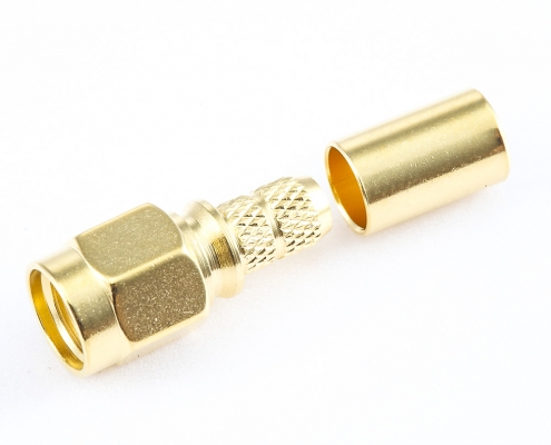 用于RG58 / RG142 / SYV50-3 SMA公头直式阿联酋vs丹麦亚盘压接