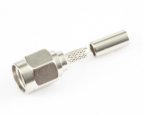 压接型SMA阿联酋vs丹麦亚盘公头直式RG174 / RG316 / LMR100