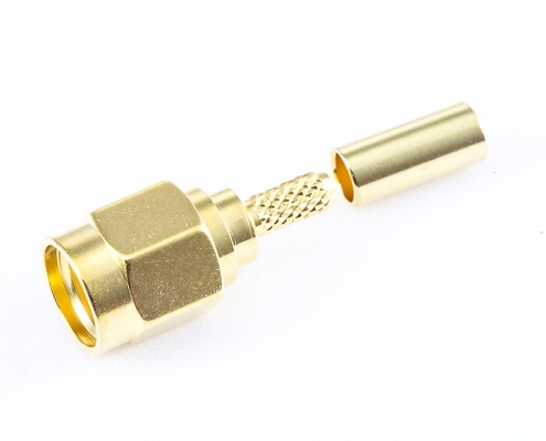 SMA压接RG174 / RG316 / LMR100阿联酋vs丹麦亚盘直式公头