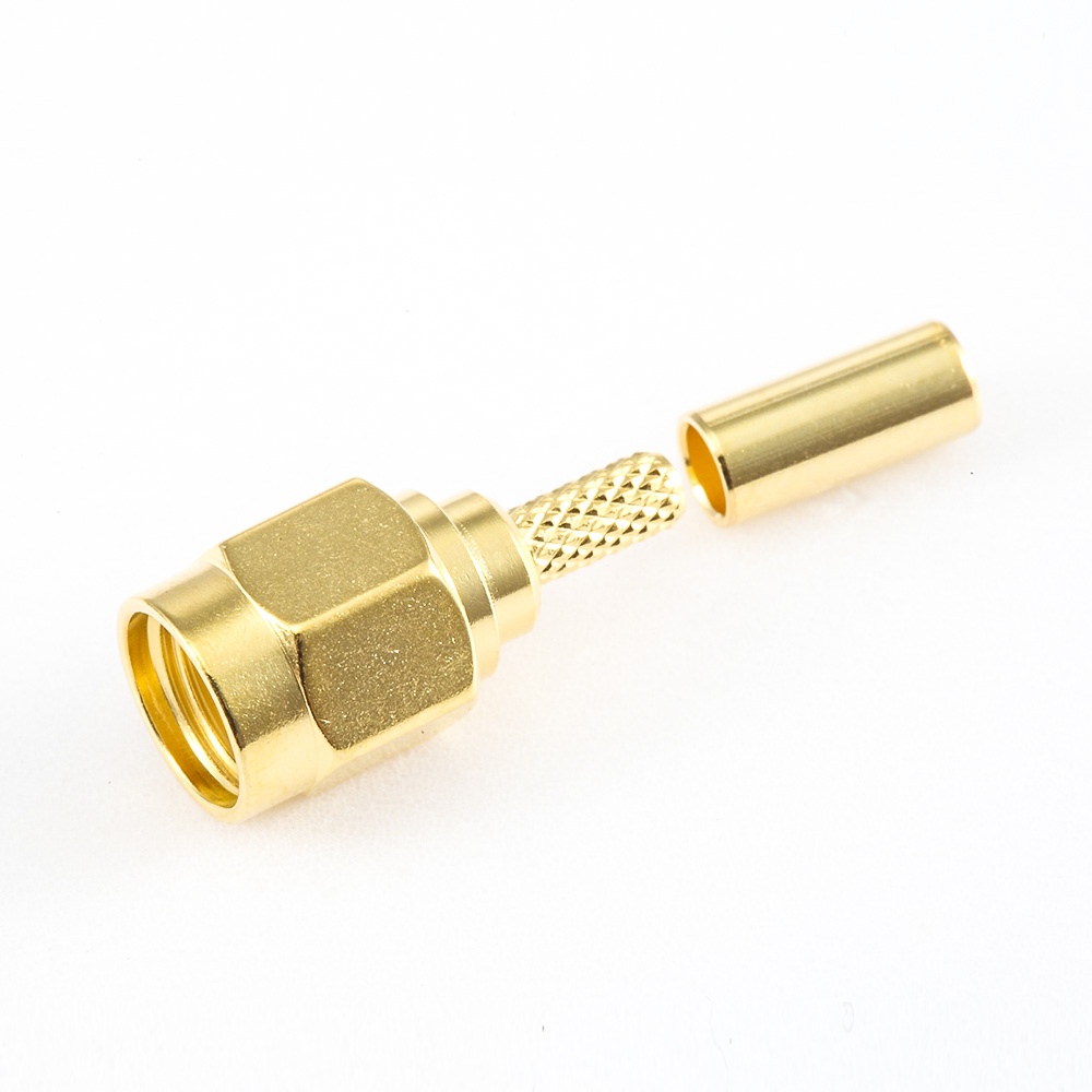 SMA RG174 / RG316 / LMR100电缆阿联酋vs丹麦亚盘公头直式压接类型