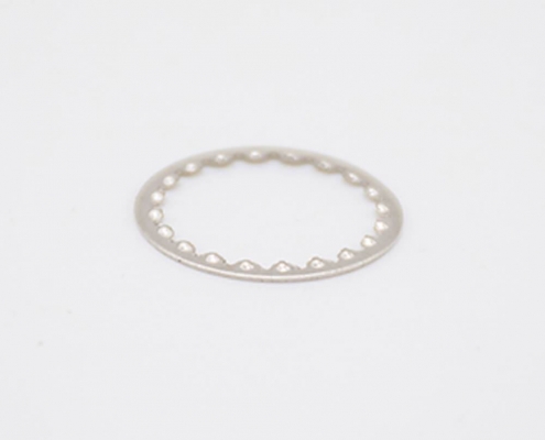 螺丝螺母垫片BNC母头带齿垫片镀镍