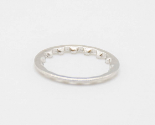 锁紧螺母垫片镀镍F母头带齿垫片