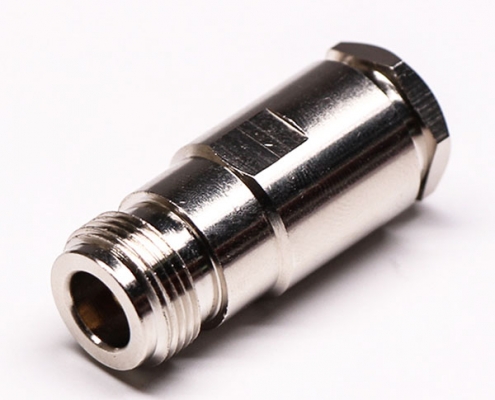 N型母头射频同轴阿联酋vs丹麦亚盘直式螺母锁紧