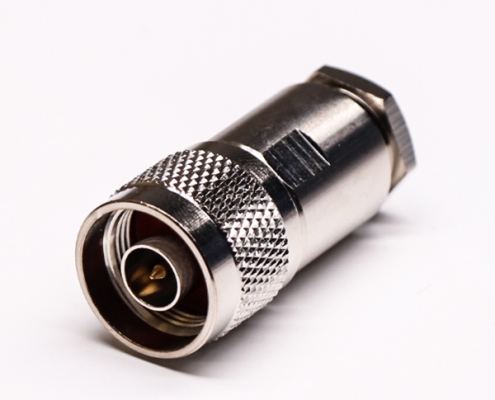 rf射频同轴阿联酋vs丹麦亚盘直式公头180度螺母锁紧式接线