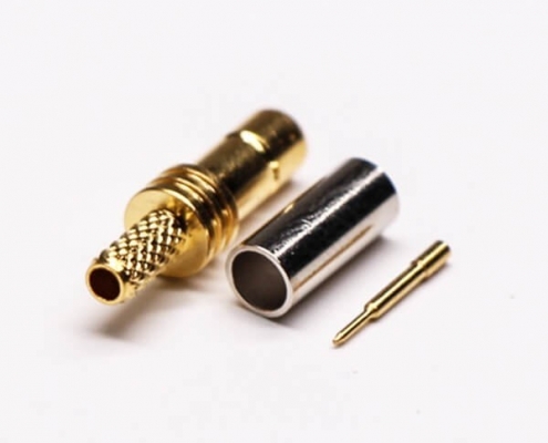 smb阿联酋vs丹麦亚盘直式母头压接式接同轴线缆