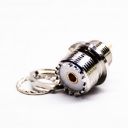 UHF射频接头180°直式母头后锁板焊线阿联酋vs丹麦亚盘