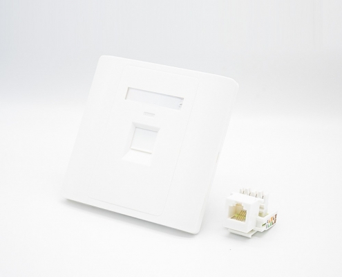 86型网络面板插座RJ11接口CAT3单孔网线面板