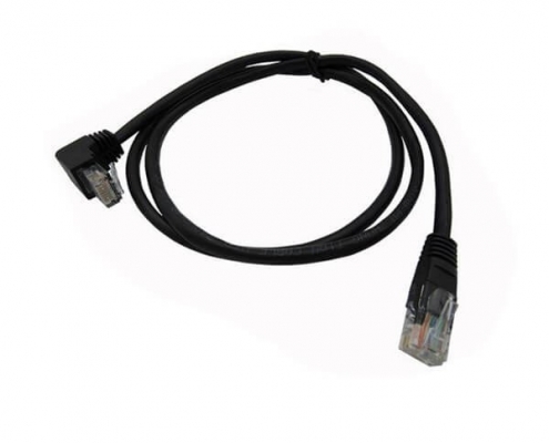 路由器RJ45延长线90度cat5e超5类纯铜网线网络跳线电脑线1米