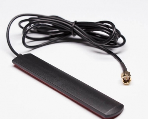 贴片天线高增益4G黑色天线，带SMA同轴电缆RG174