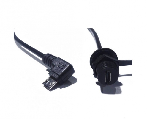 5芯MicroUSB母座转公90右弯头防水两头注塑2022世界杯小组赛程表
