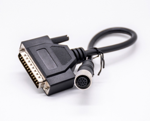 25pinDB电缆转M12母头12Pin阿联酋vs丹麦亚盘
直式组装电缆0.3米