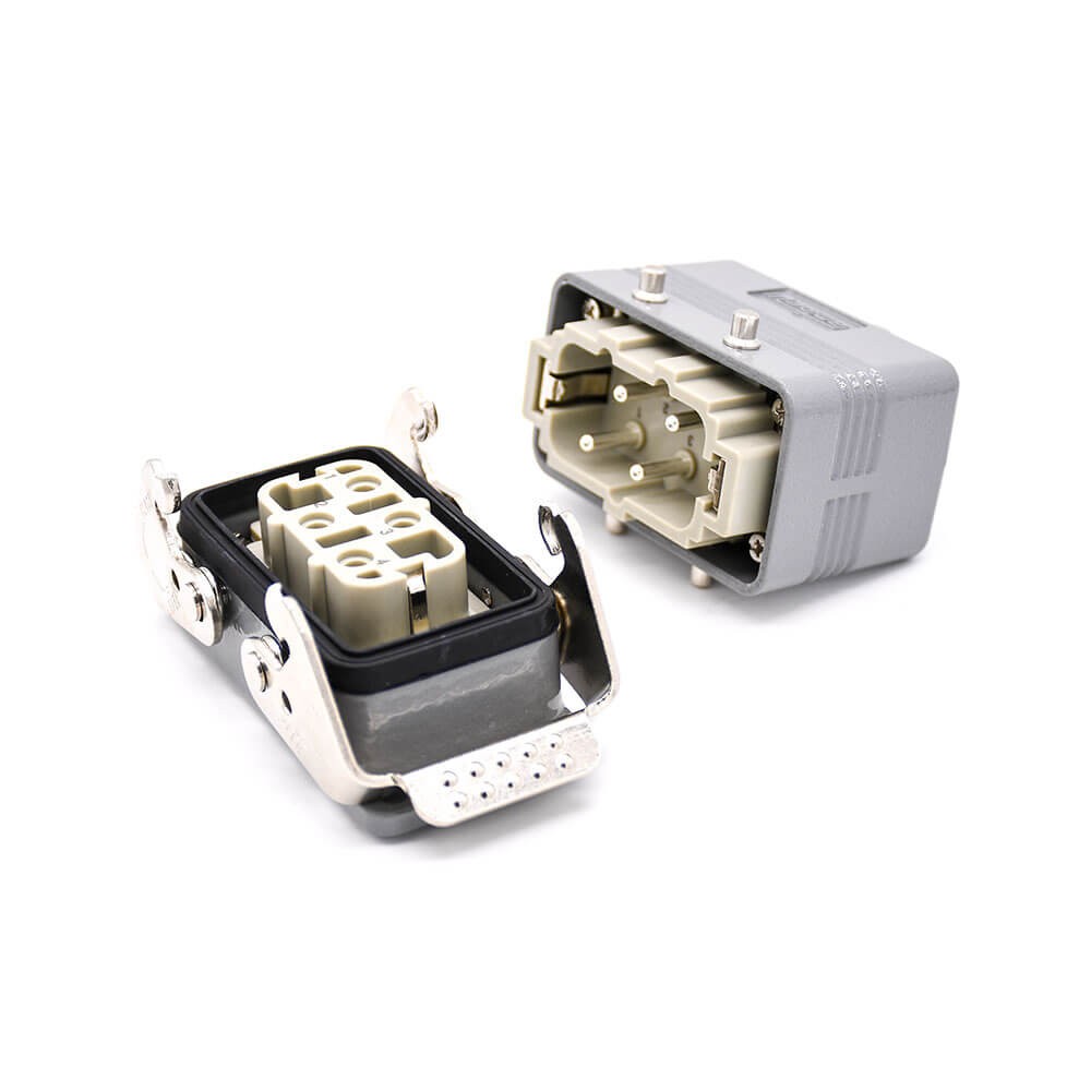 重载工业阿联酋vs丹麦亚盘H10B4芯镀银公母对接开孔安装螺纹M25顶出口PC料内芯