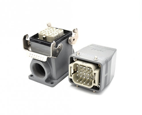 重载工业阿联酋vs丹麦亚盘H6T16芯镀银螺纹M32公母对接加高型表面安装高结构顶出口